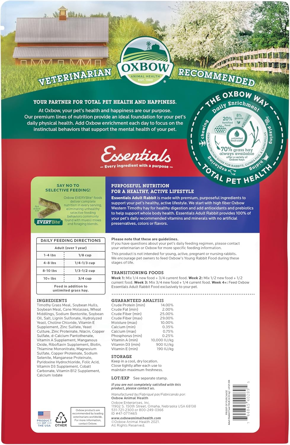 Oxbow Essentials Rabbit Food